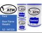 Preview: Ford, Blue Flame Metallic, SZ / M7220: 500ml Lackdose + 500ml Klarlack + 250ml Härter - Set, von ATW Autoteile West.